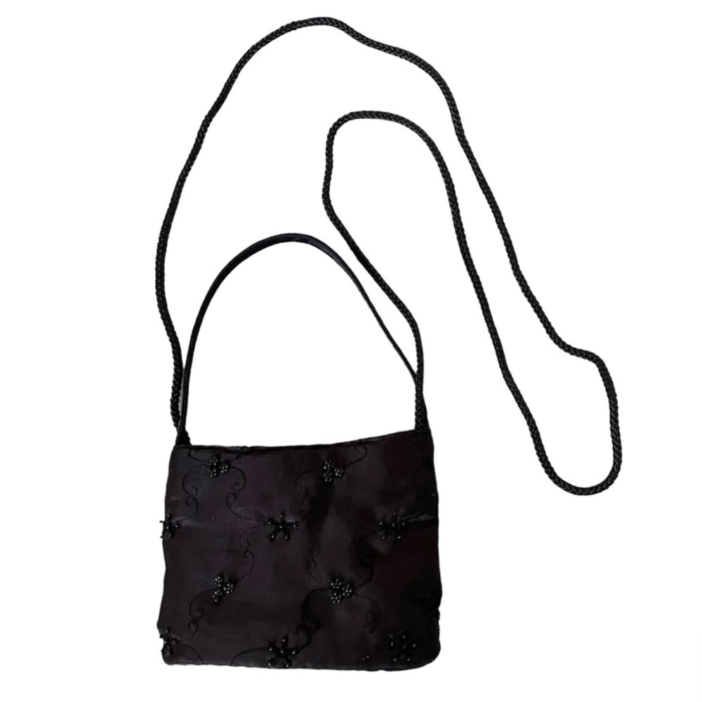 Claire's Vintage Y2K Black Beaded Mini Bag
